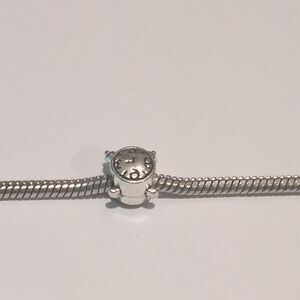 Silver Clock Charm for Pandora Style‎ Bracelet